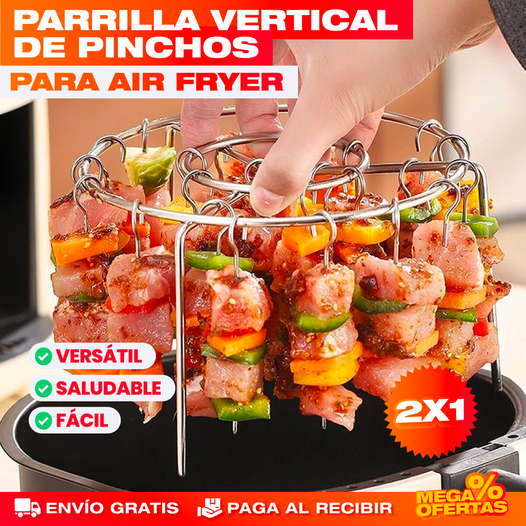 Parrilla Vertical para Pinchos en Air Fryer – Promo 2x1