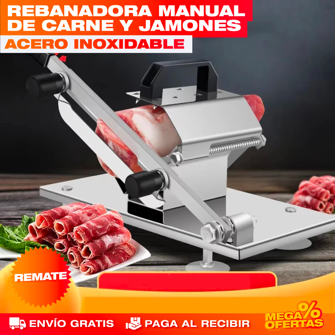 Rebanadora de Carne y Jamones Portátil – Tajadas Parejas Como en Charcutería