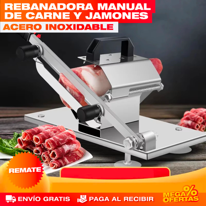 Rebanadora de Carne y Jamones Portátil – Tajadas Parejas Como en Charcutería