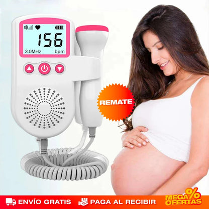 Monitor de Ritmo Cardíaco Fetal Doppler – Escucha el Corazón de tu Bebé en Casa