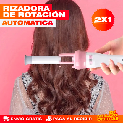Rizadora Eléctrica Giratoria para Pelo – Rizos de Salón en Casa en Minutos · 2x1