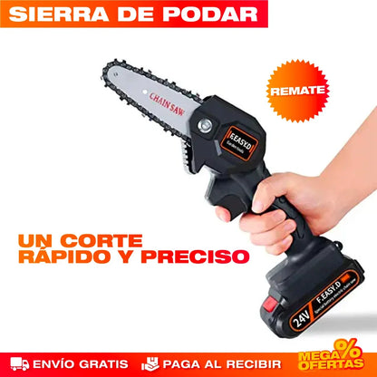 Sierra de Cadena Eléctrica Inalámbrica – Corta Ramas Gruesas Sin Esfuerzo ni Cables