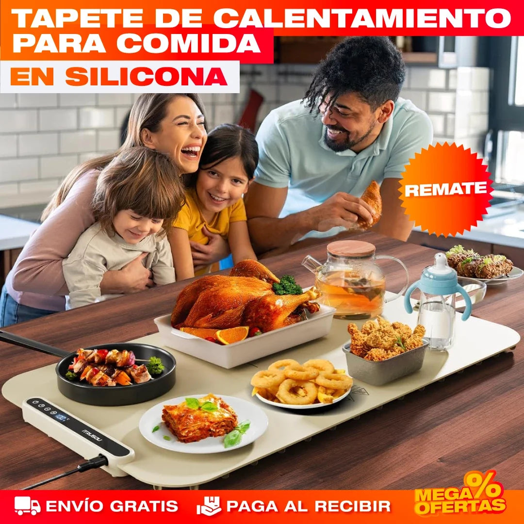 Tapete Eléctrico de Calentamiento para Cocina – Mantén la Comida Caliente en la Mesa