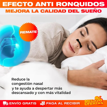 Tiras Nasales Magnéticas Antirronquidos y Deportivas – Duerme (y Deja Dormir) Sin Ronquidos