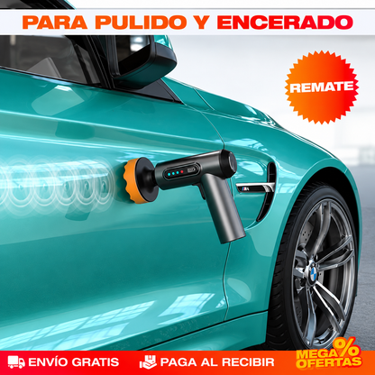 POLICHADORA INALÁMBRICA RECARGABLE PARA DETALLADO AUTOMOTRIZ – Le devuelves el brillo al carro sin cables ni extensiones