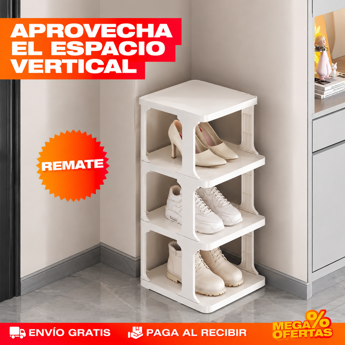 PROMO 2X1 ZAPATERO VERTICAL APILABLE DE 5 NIVELES – Los zapatos dejan de vivir amontonados en la entrada