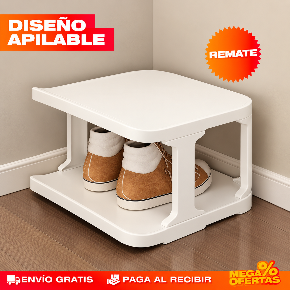 PROMO 2X1 ZAPATERO VERTICAL APILABLE DE 5 NIVELES – Los zapatos dejan de vivir amontonados en la entrada