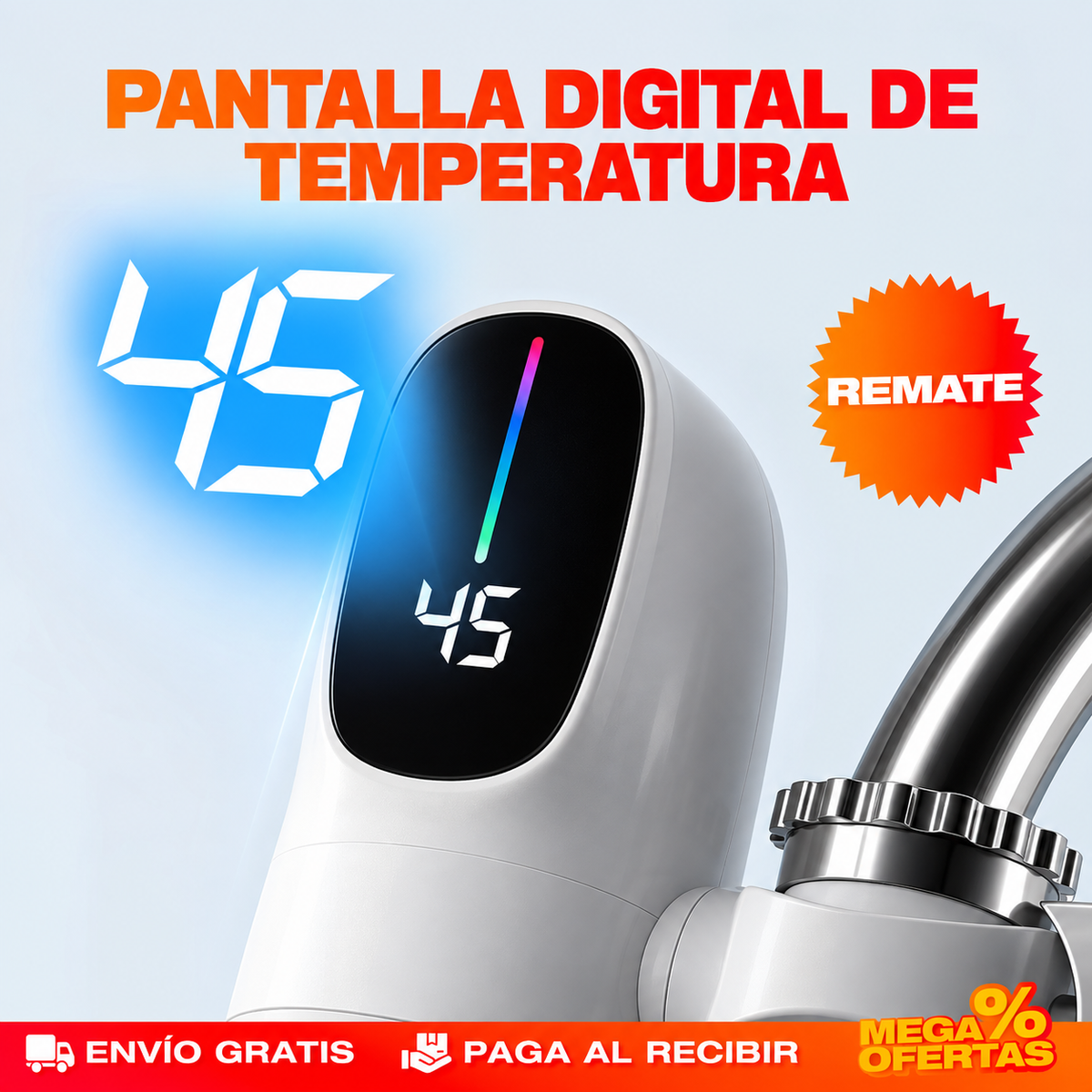 GRIFO CALENTADOR INSTANTÁNEO – Abres la llave y sale caliente, sin esperar