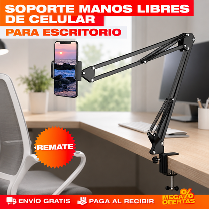SOPORTE DE BRAZO AJUSTABLE PARA CELULAR – Ves el video sin sostener el celular