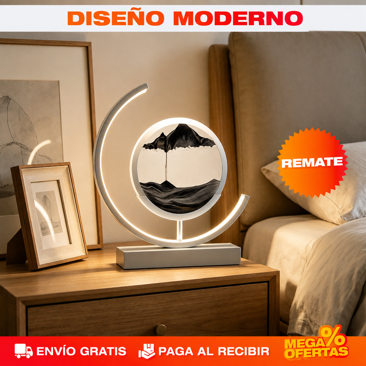 LÁMPARA LED DE ARENA LUXURY – El rincón vacío por fin se ve pensado