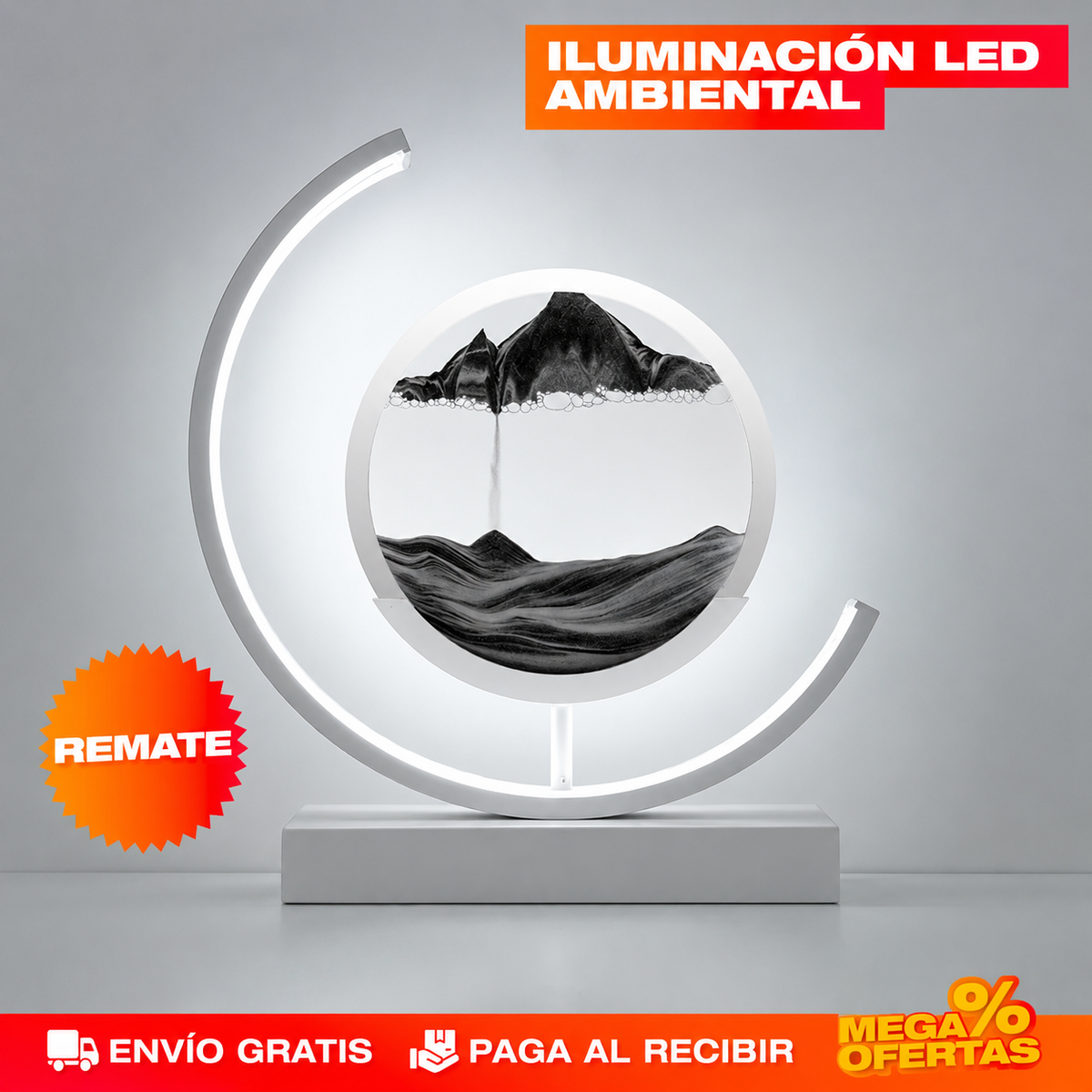 LÁMPARA LED DE ARENA LUXURY – El rincón vacío por fin se ve pensado
