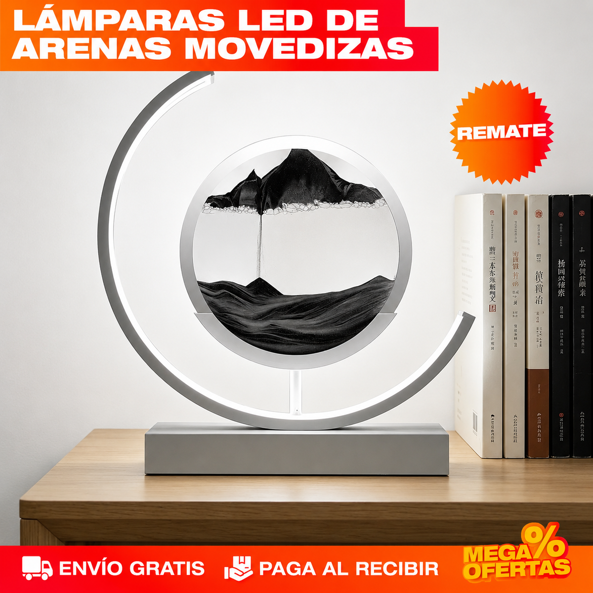 LÁMPARA LED DE ARENA LUXURY – El rincón vacío por fin se ve pensado
