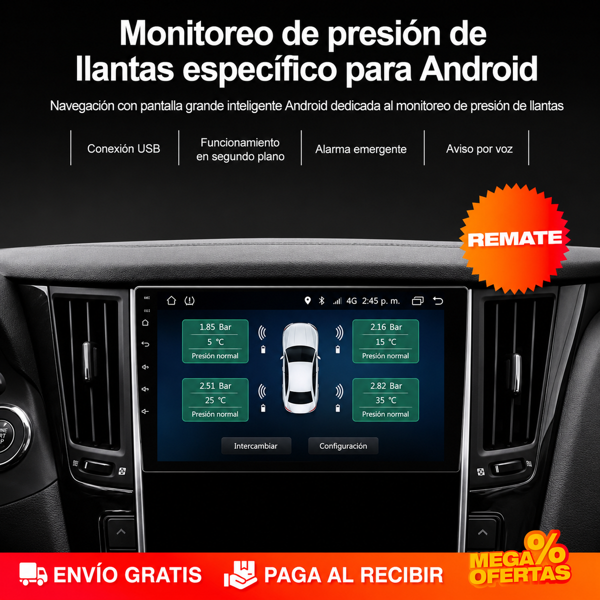 SISTEMA DE MONITOREO DE PRESIÓN DE LLANTAS – Sabes cómo van las 4 llantas sin bajarte