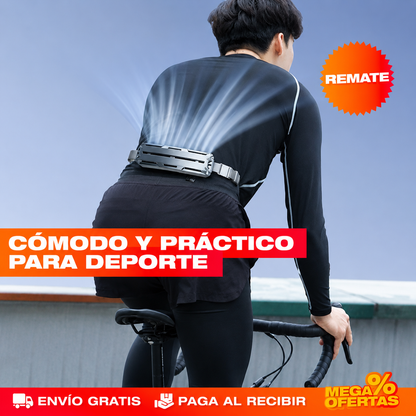 VENTILADOR PORTÁTIL DE CINTURA CON ENFRIAMIENTO – El aire se va contigo y las manos quedan libres