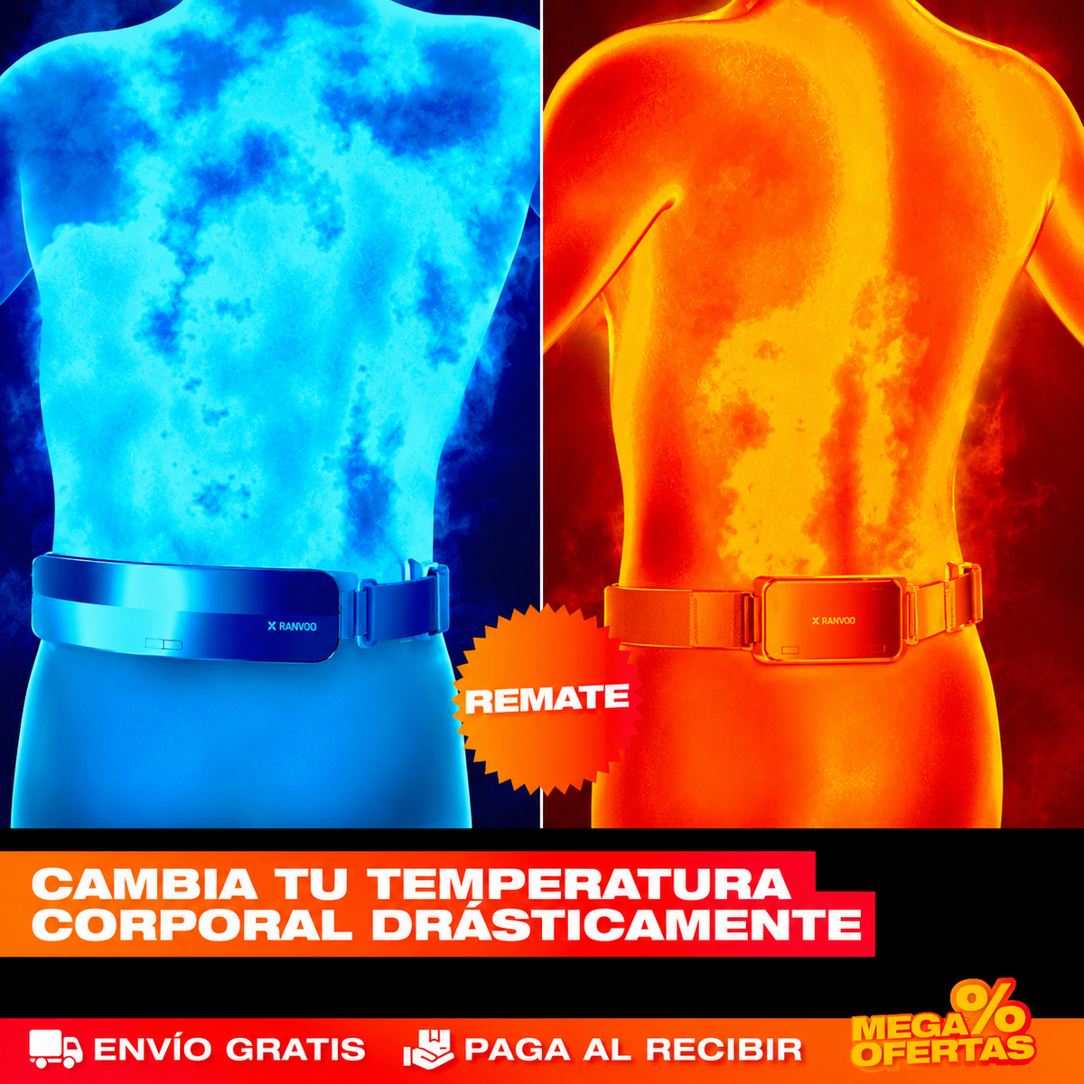 VENTILADOR PORTÁTIL DE CINTURA CON ENFRIAMIENTO – El aire se va contigo y las manos quedan libres