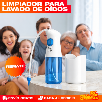 Kit Limpiador para Lavado de Oídos – Te lavas los oídos en casa sin meter copitos