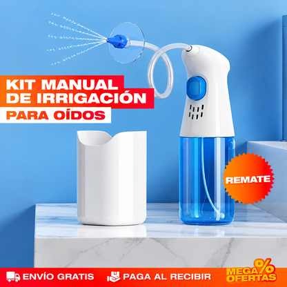 Kit Limpiador para Lavado de Oídos – Te lavas los oídos en casa sin meter copitos