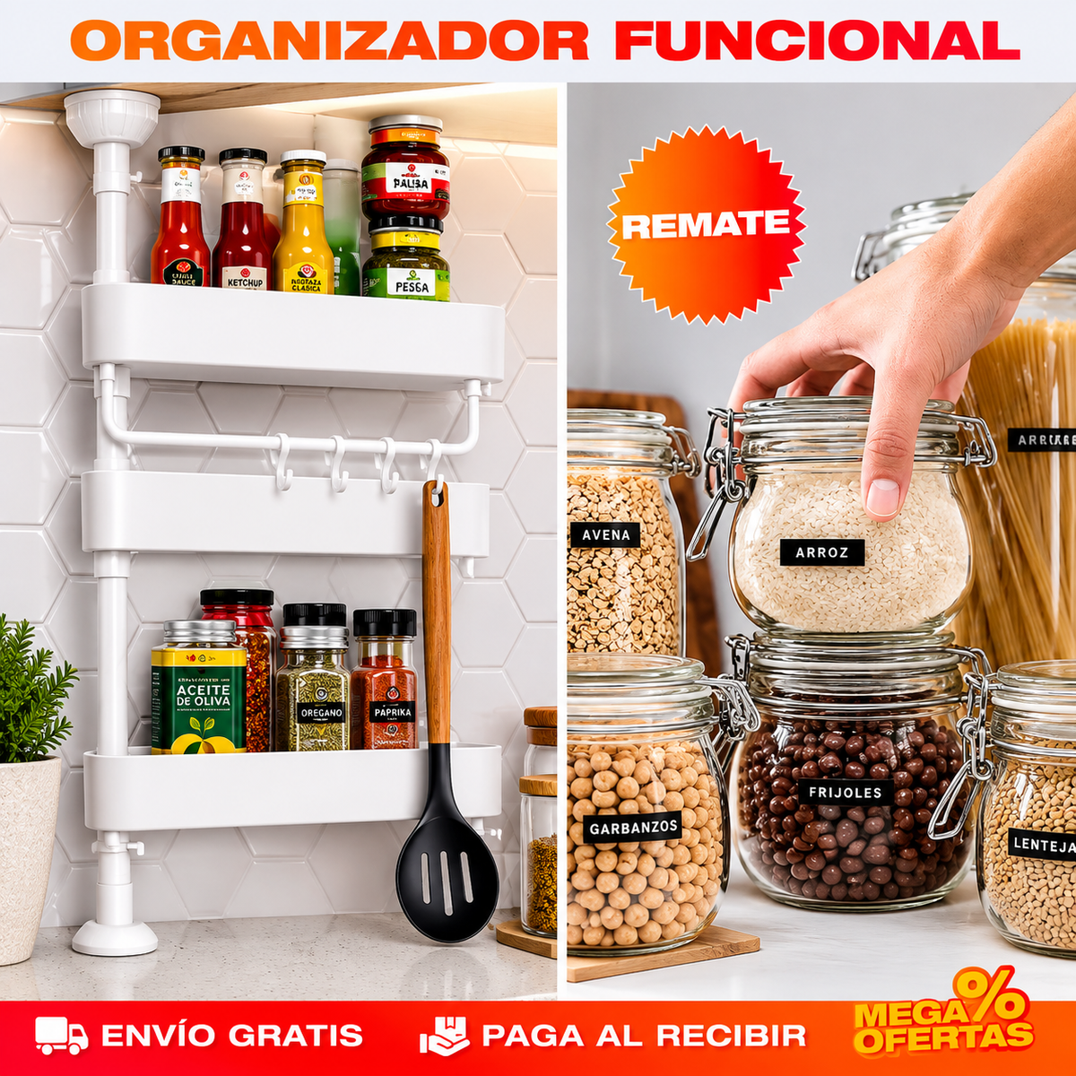 ORGANIZADOR ESTANTE ESQUINERO – La esquina del mesón deja de ser tierra de nadie