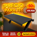 Soporte TV de Mesa, Repisa y Módem Multifuncional – Despeja el Mueble y Esconde los Cables