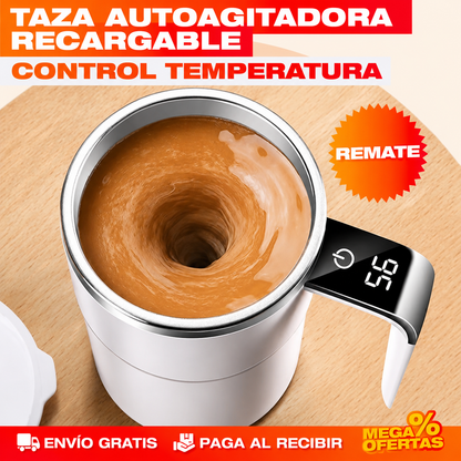 TAZA DE CAFÉ CON AGITACIÓN MAGNÉTICA – Se revuelve sola, sin cuchara que lavar