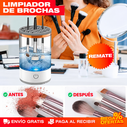 LIMPIADOR DE BROCHAS DE MAQUILLAJE AUTOMÁTICO