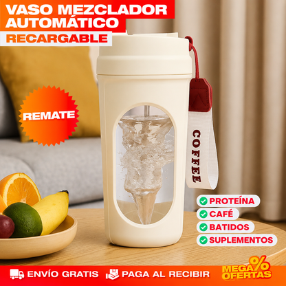VASO MEZCLADOR DE PROTEÍNA, CAFÉ Y BATIDOS