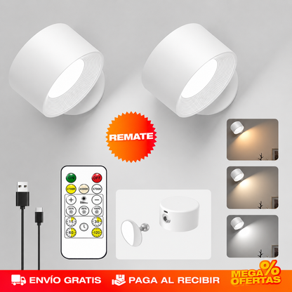 PROMO X2 LÁMPARA MAGNÉTICA – Luz donde no llega el bombillo, sin romper pared