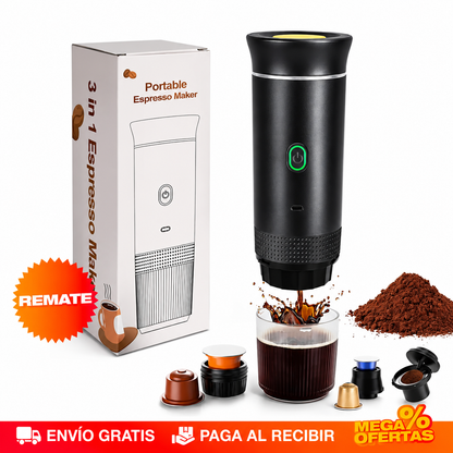 CAFETERA ESPRESSO PORTÁTIL 3 EN 1