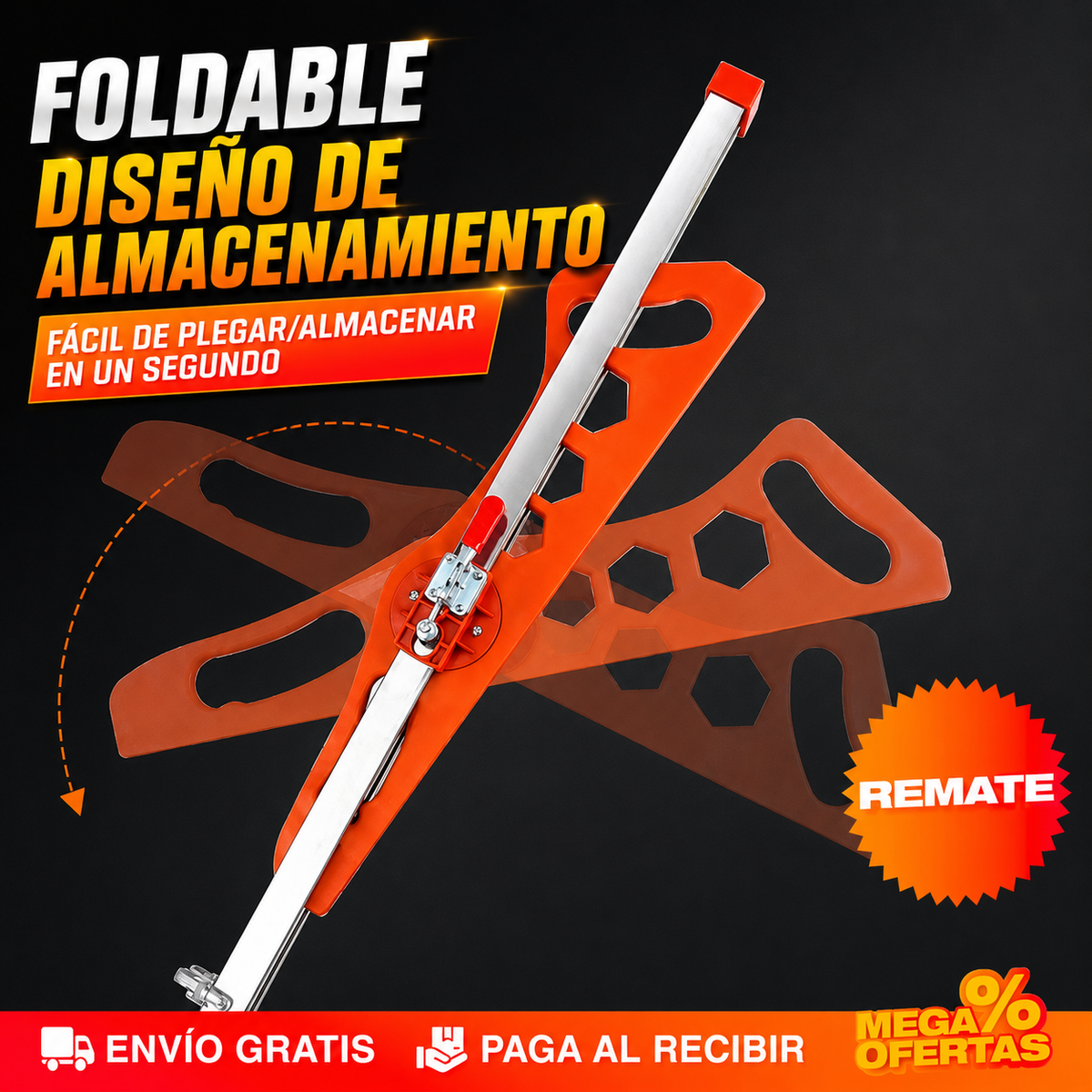 Cortador Plegable De Paneles De Yeso Drywall – Corta el drywall derecho y sin bisturí