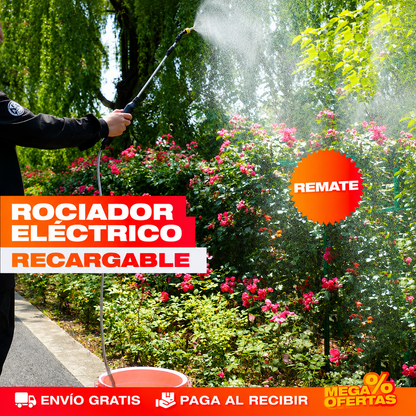 Rociador Pulverizador Eléctrico Portable – Riegas sin apretar el gatillo mil veces