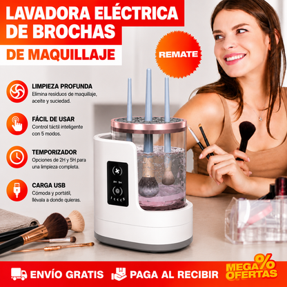 LAVADORA ELÉCTRICA DE BROCHAS DE MAQUILLAJE
