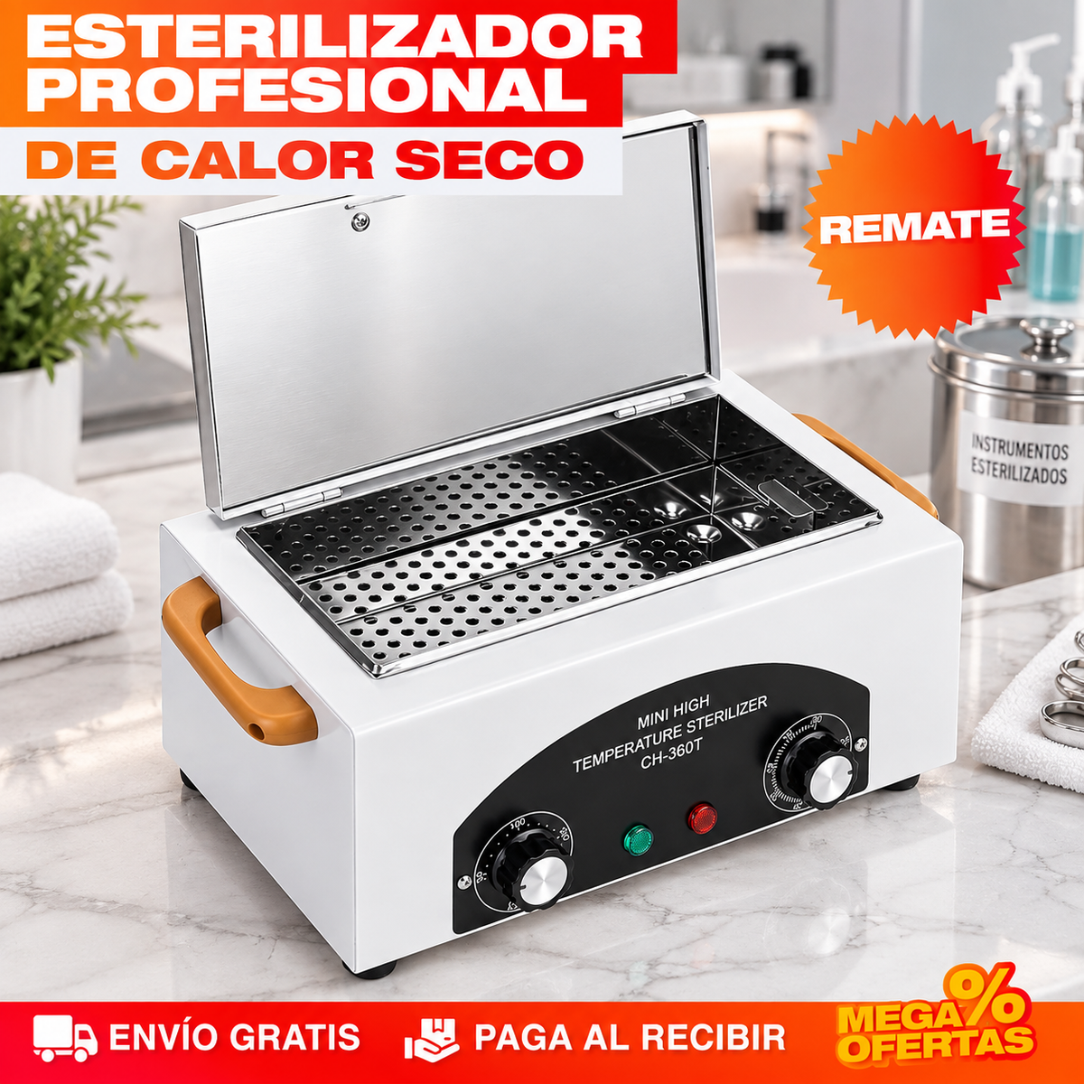 ESTERILIZADOR PROFESIONAL DE CALOR SECO – Tus instrumentos llegan a la mesa como debe ser