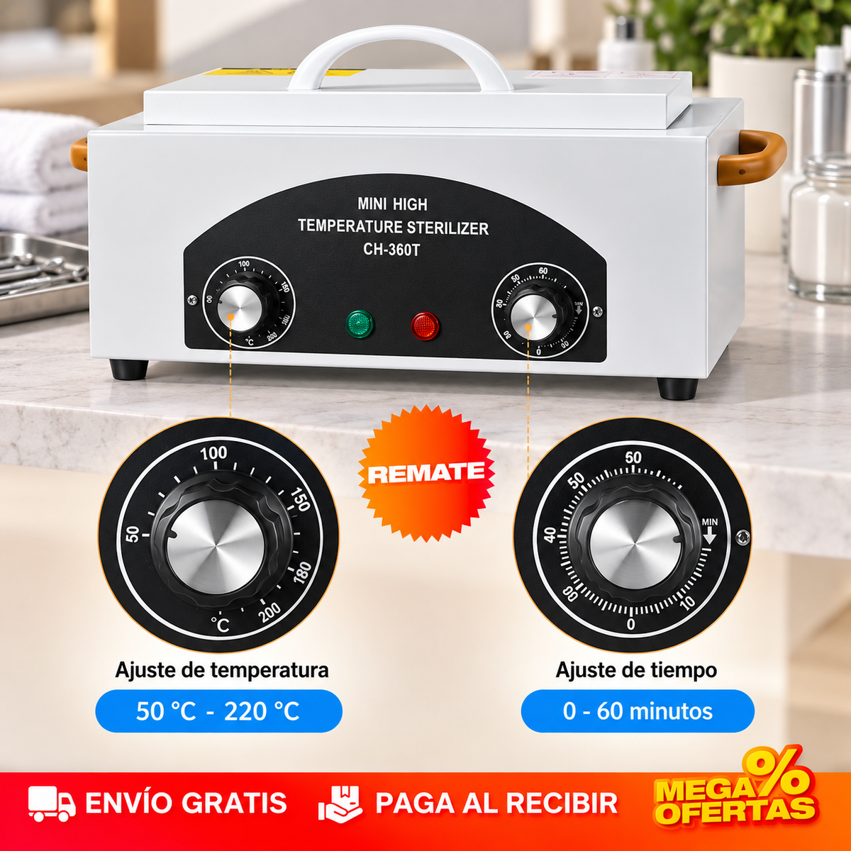 ESTERILIZADOR PROFESIONAL DE CALOR SECO – Tus instrumentos llegan a la mesa como debe ser