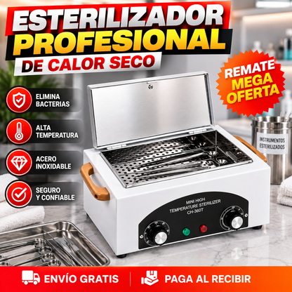 ESTERILIZADOR PROFESIONAL DE CALOR SECO – Tus instrumentos llegan a la mesa como debe ser