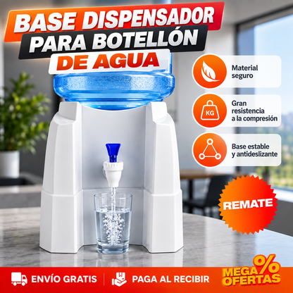 Base dispensador para botellón de agua con grifo – Sirves agua sin alzar veinte kilos