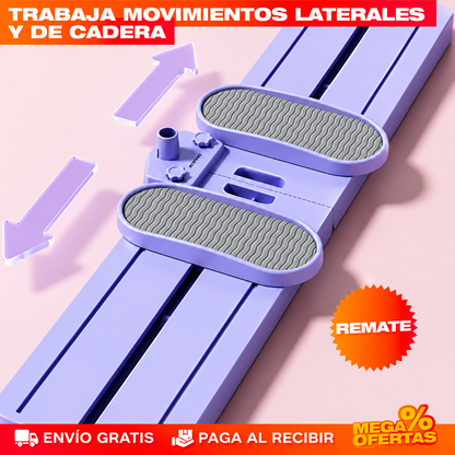 TABLA DE PILATES TIPO ESQUÍ – Entrenas piernas y glúteos en el espacio de una baldosa