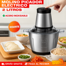 Molino Picador Eléctrico Acero Inoxidable 2 Litros – Pica y Muele en Segundos Sin Esfuerzo
