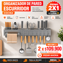 Organizador Escurridor de Cubiertos – Cubiertos Secos y a la Mano Sin Ocupar Cajón · 2x1