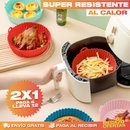 12 Canastas de Silicona para Air Fryer – Fríe Sin Aceite y Sin Que se Pegue · 2x1