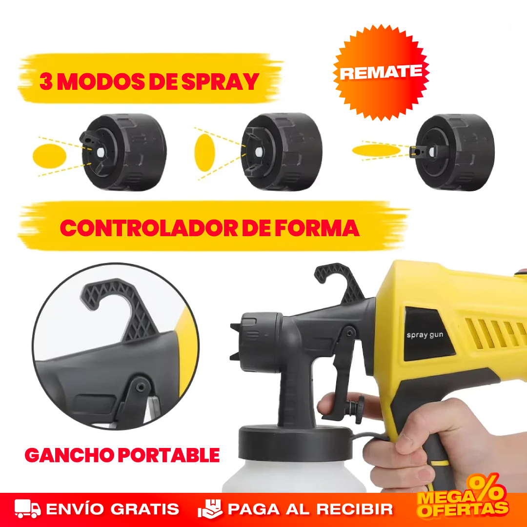 Compresor de Pintura Eléctrico Multifuncional – Pinta Parejo Como Profesional Sin Brocha