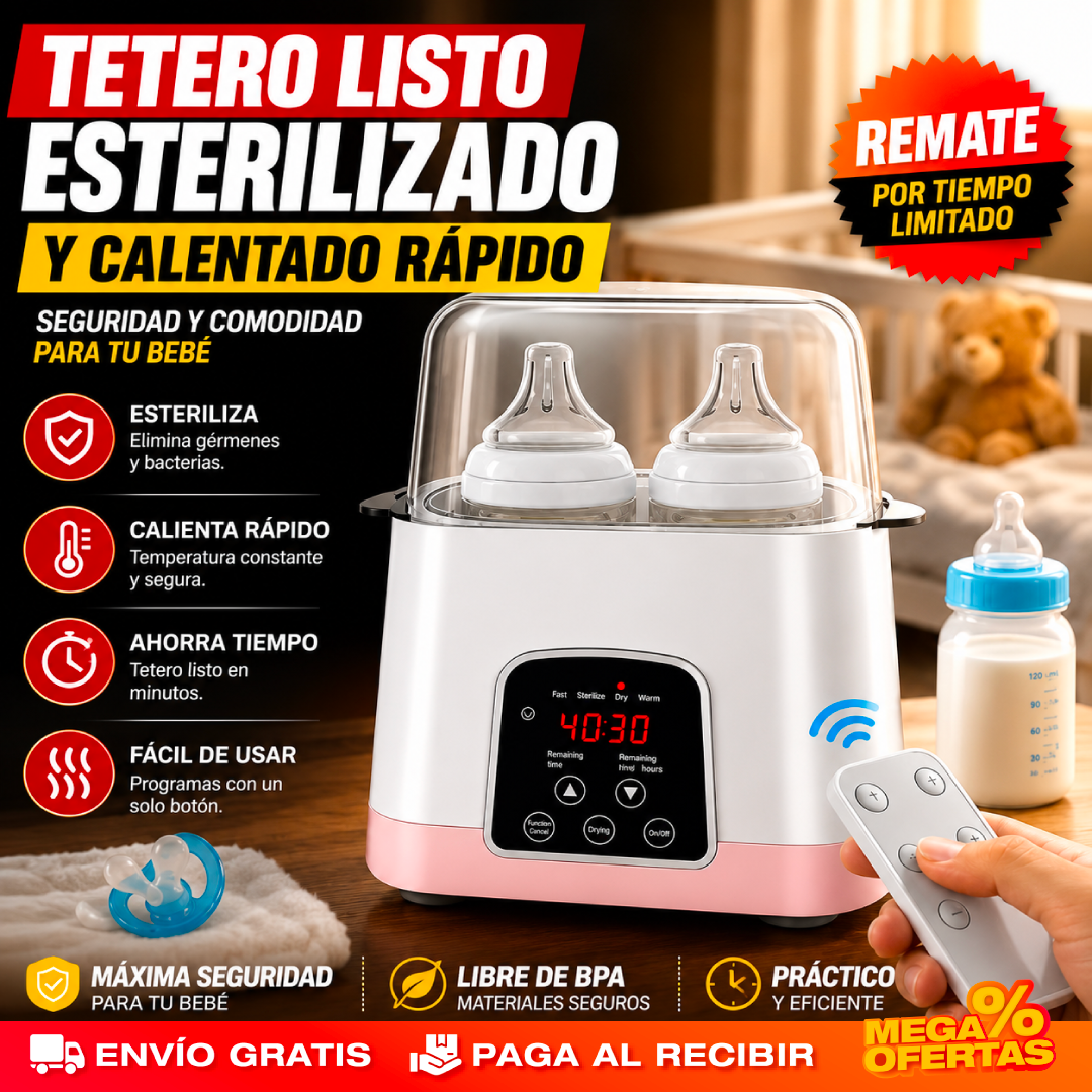 CALENTADOR Y ESTERILIZADOR DE BIBERONES