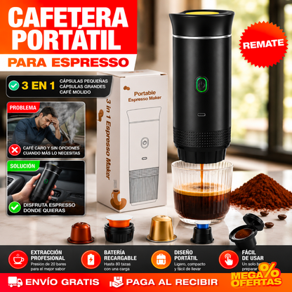 CAFETERA ESPRESSO PORTÁTIL 3 EN 1