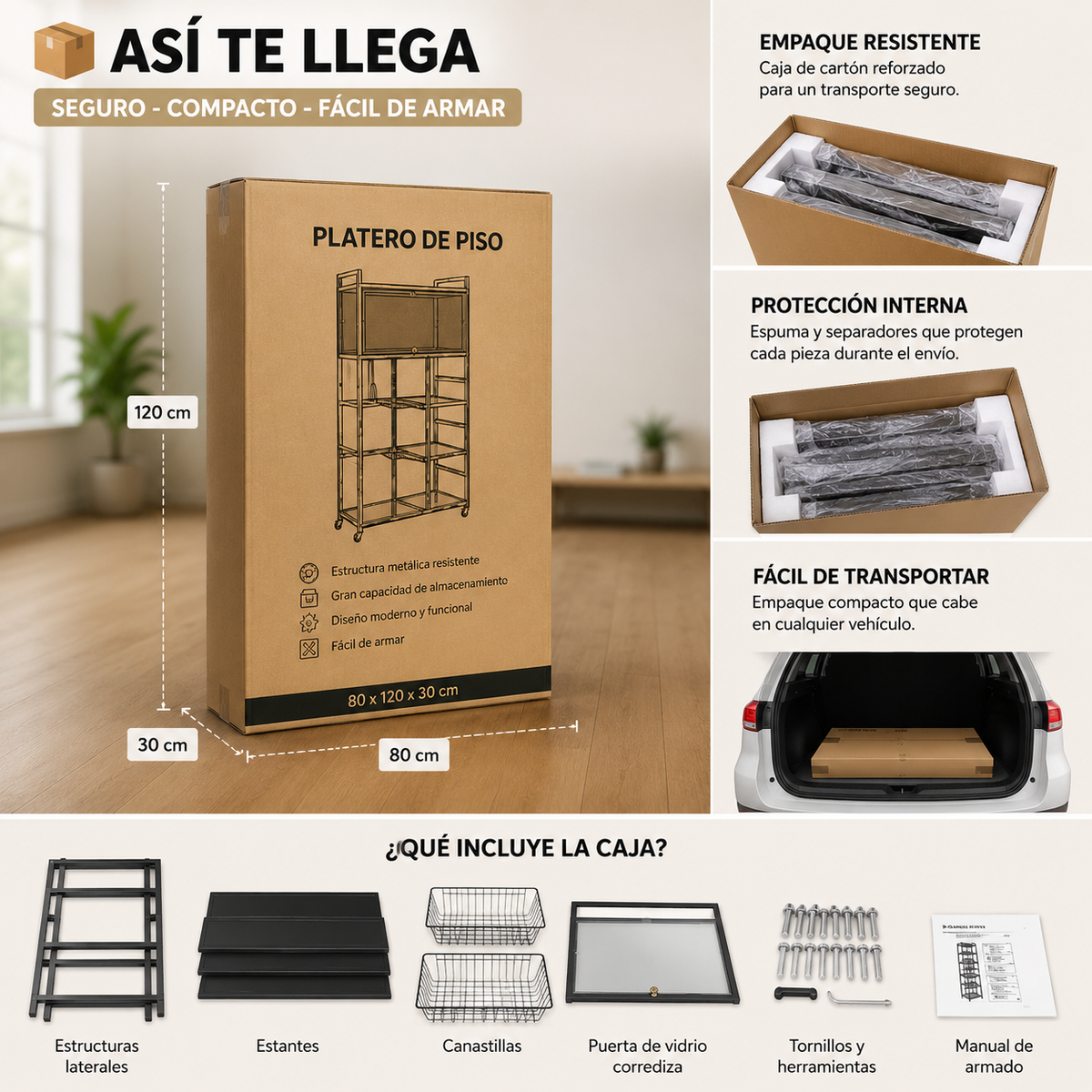 Alacena Organizadora de Cocina XL — Todo lo que no te cabe en la cocina, cabe aquí