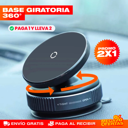 PROMO 2X1 Soporte Magnético para Teléfono con Succión – Tu GPS Siempre a la Vista Mientras Manejas