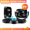 Ventilador de Doble Cabeza para Vehículo – Aire Fresco Adelante y Atrás · 2x1