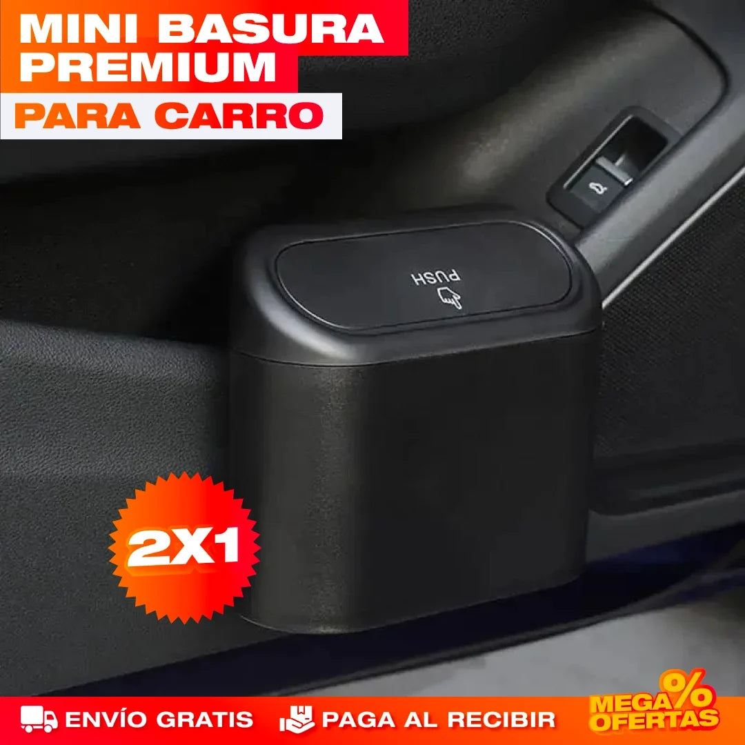 2 Cubos de Basura para Carro – Mantén tu Carro Sin Basura ni Olores · x2