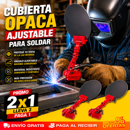 PROMO X2 Cubierta Opaca de Soldadura Ajustable – Suelda Protegiendo tus Ojos del Destello