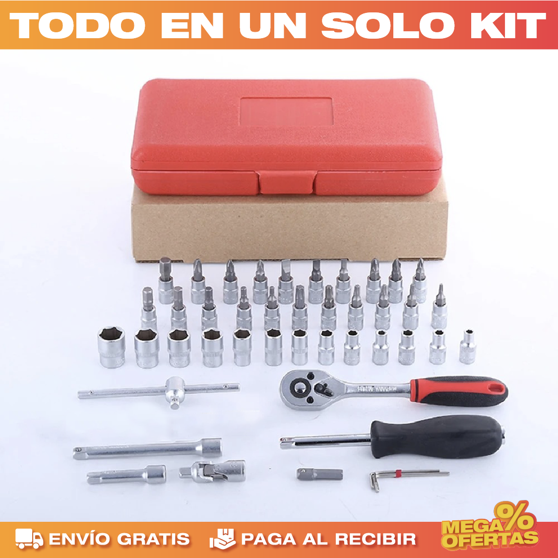 Set de Herramientas 46 Piezas – Todo lo Básico para Arreglar en Casa
