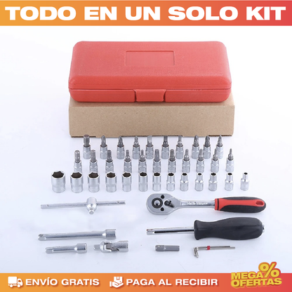 Set de Herramientas 46 Piezas – Todo lo Básico para Arreglar en Casa