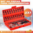 Set de Herramientas 46 Piezas – Todo lo Básico para Arreglar en Casa · 2x1